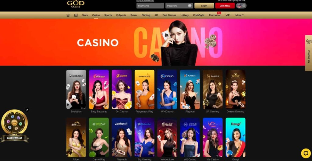 God55 live casino