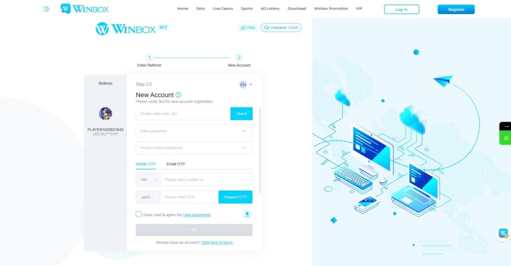 Winbox register